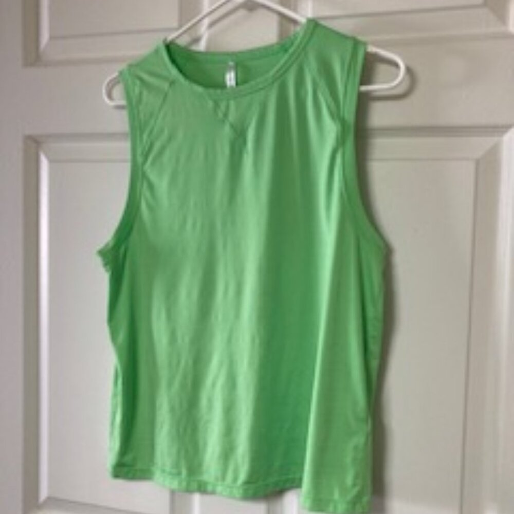 Fabletics Lime Green Sleeveless Activewear Tank Top EUC Small